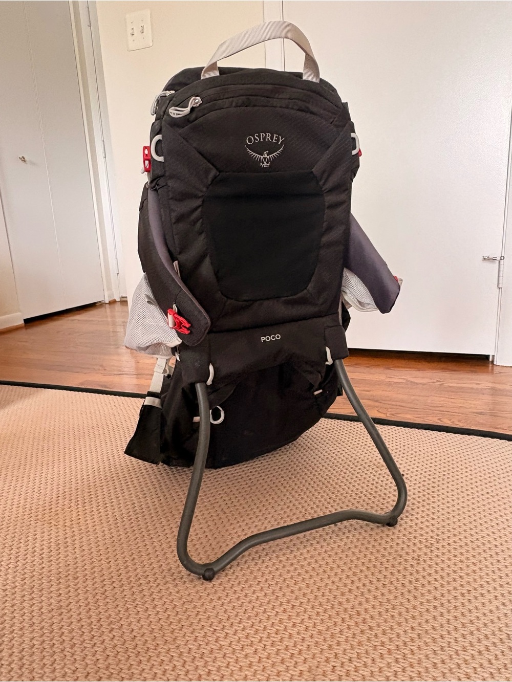 OSPREY Poco Child Carrier Backpack - Black with Gray Accents